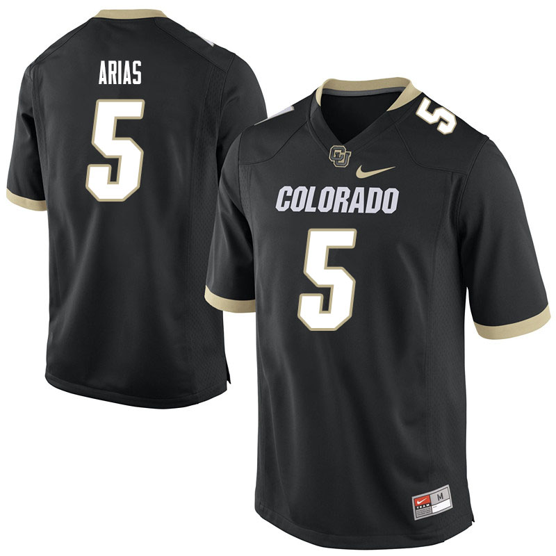 Men #5 Daniel Arias Colorado Buffaloes College Football Jerseys Sale-Black